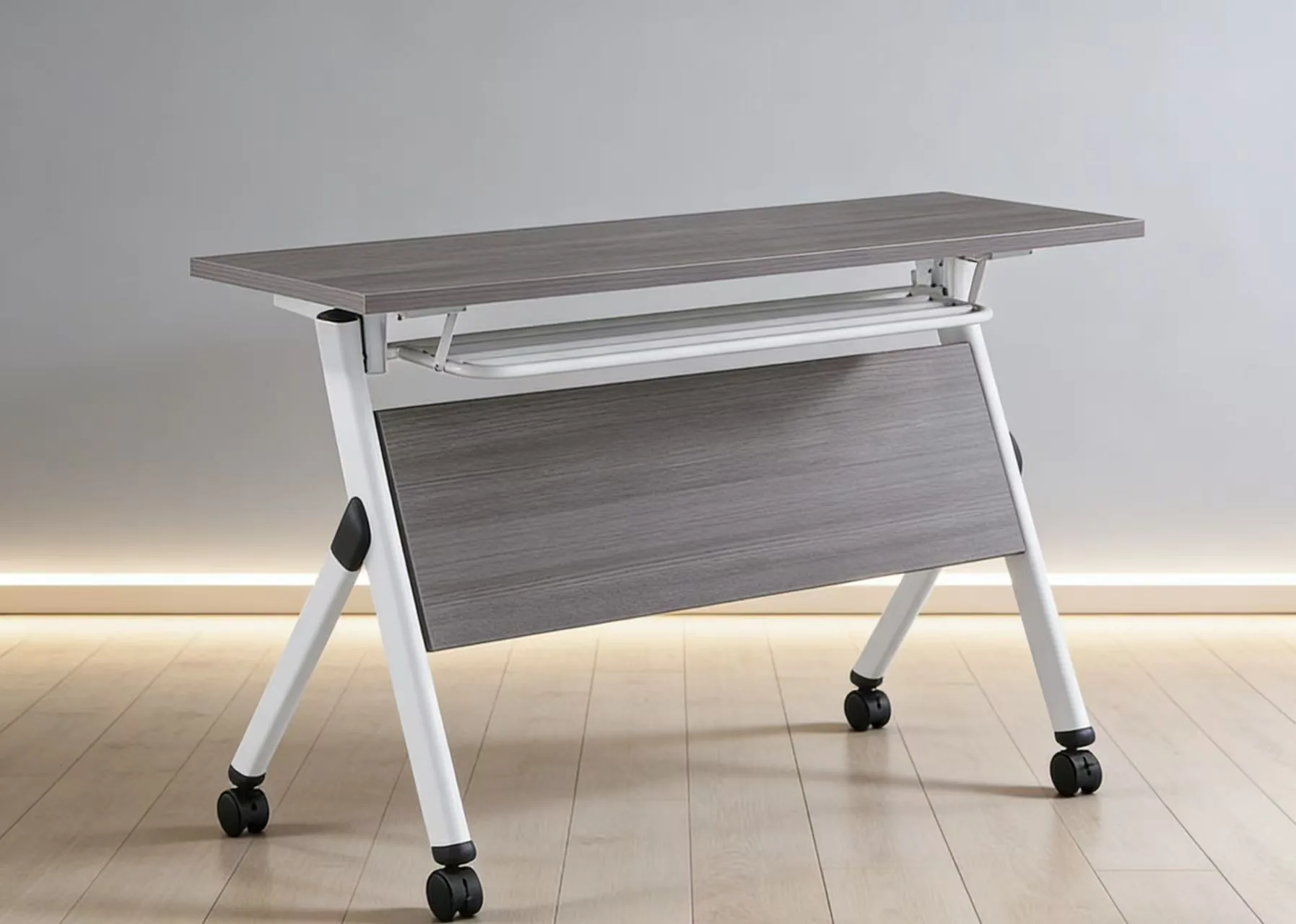 Dark wood folding table