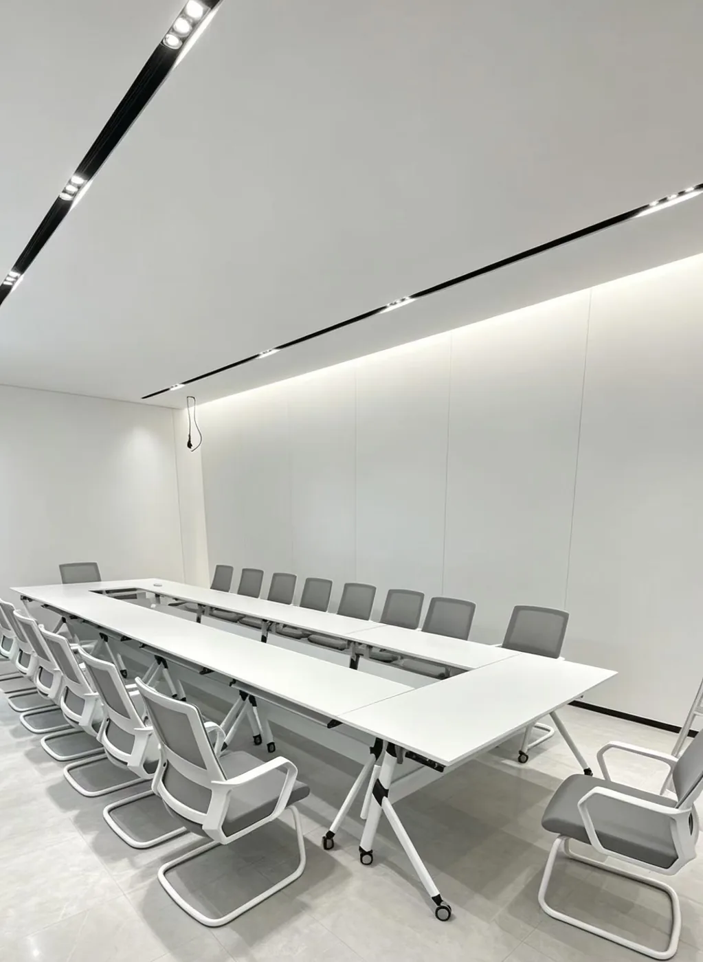 Long training room