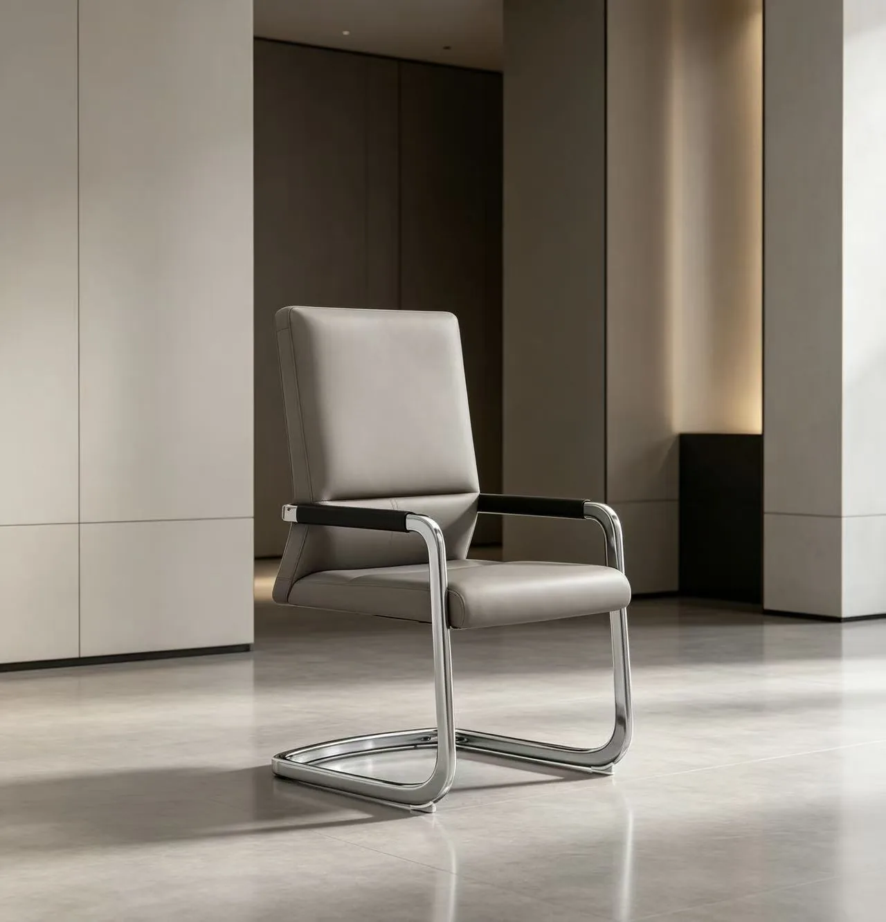 Light grey visitor chair