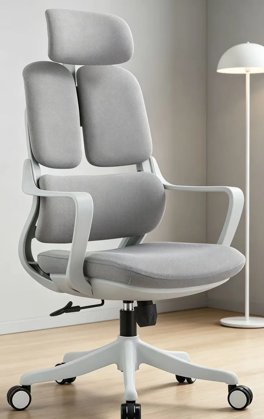 Grey ergonomic chair