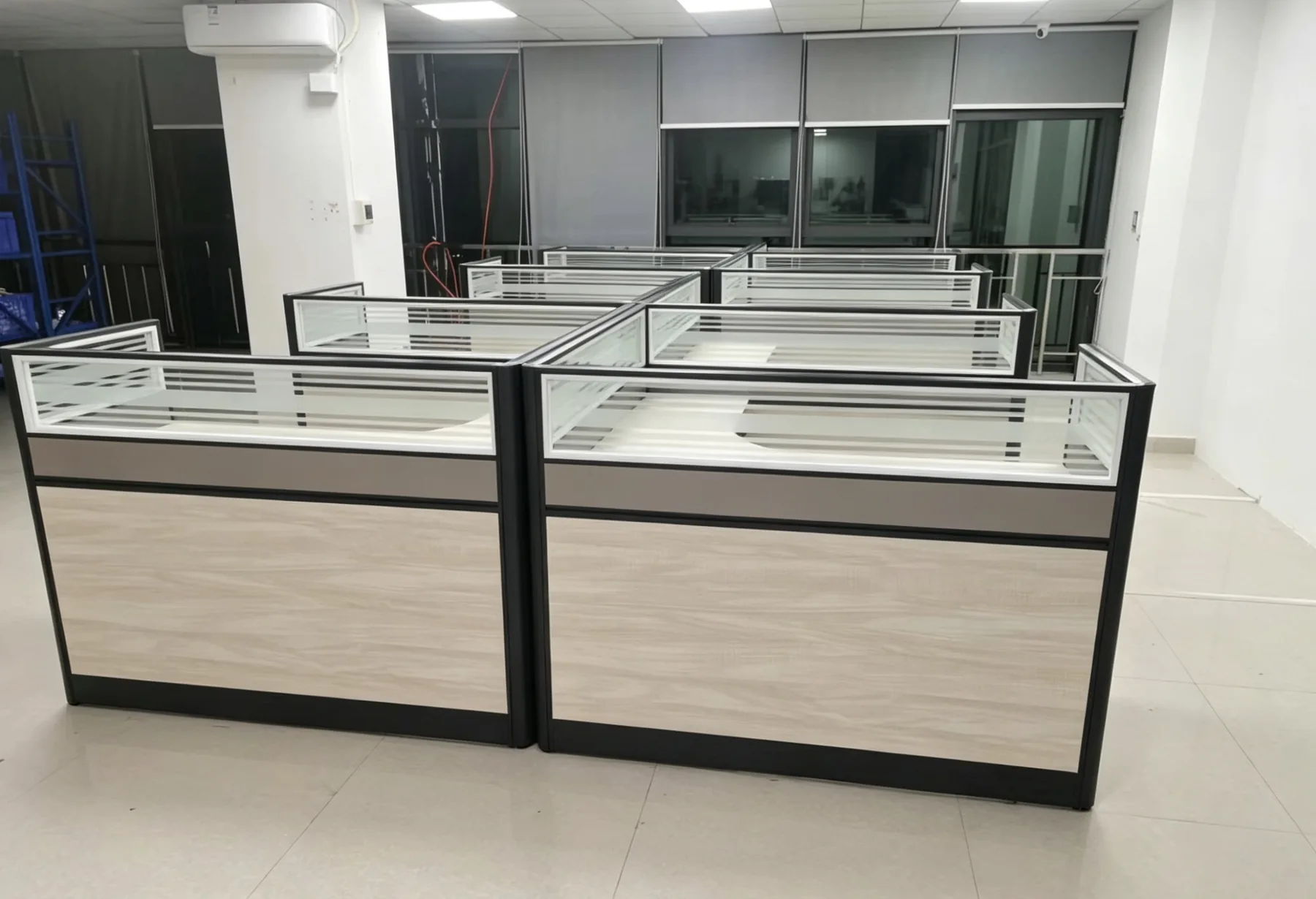 Installed panel workstation site