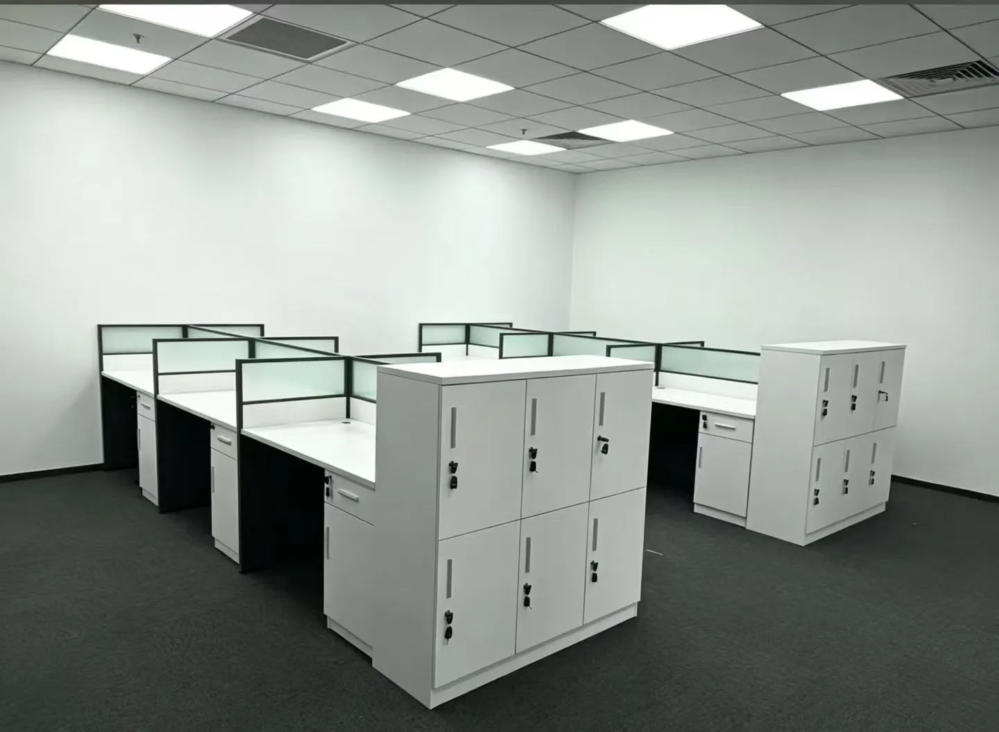 Lockers and staff desks