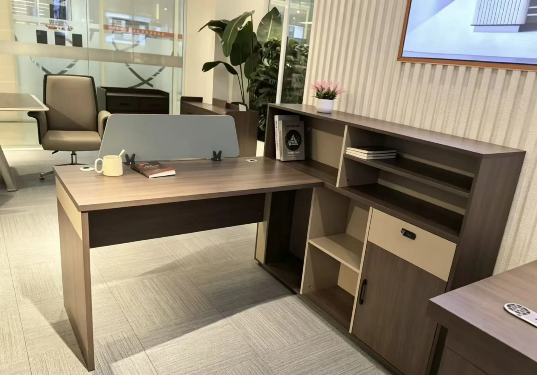 Executive desk with storage