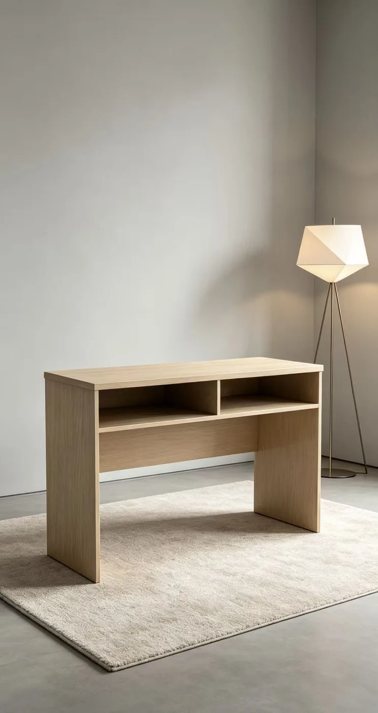 Wood open storage cabinet