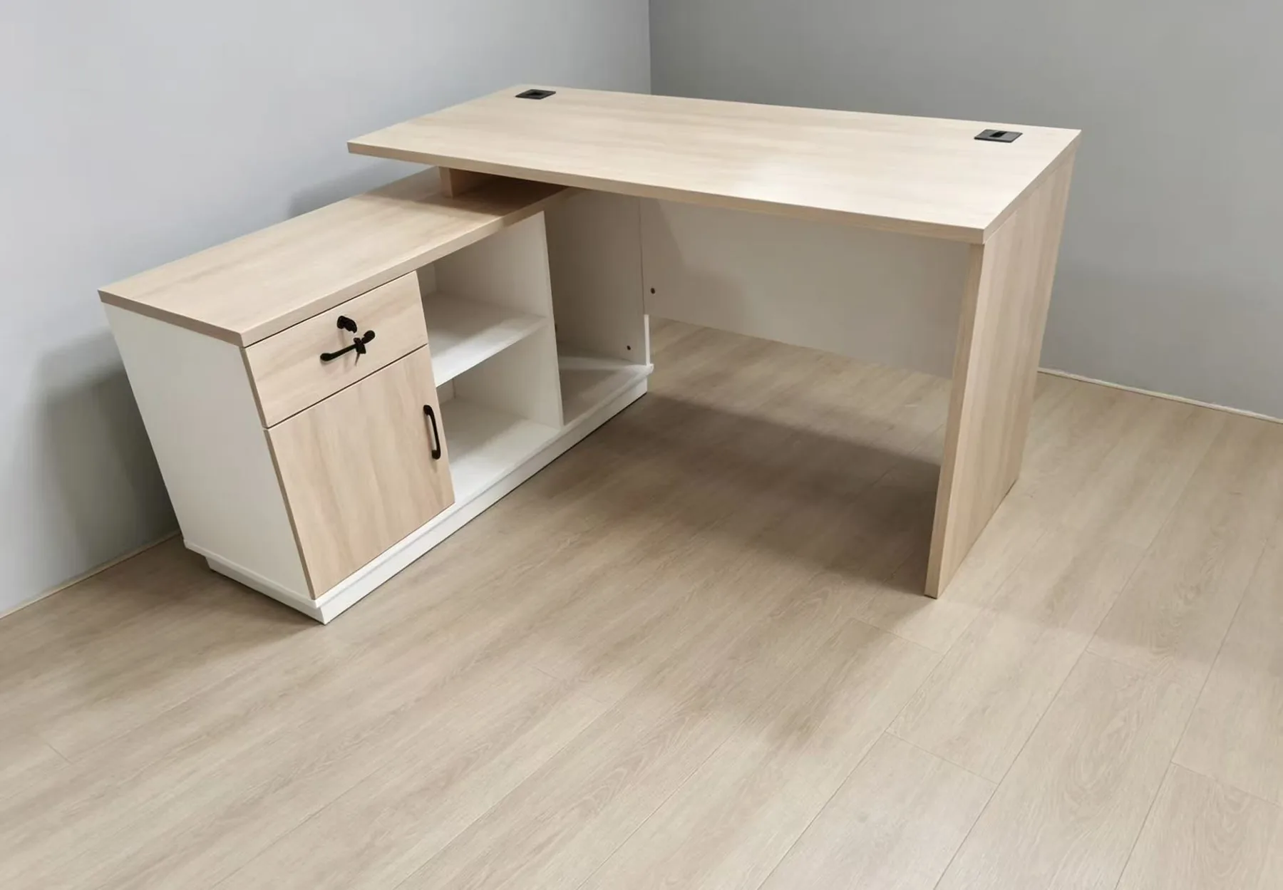 Wood single office desk