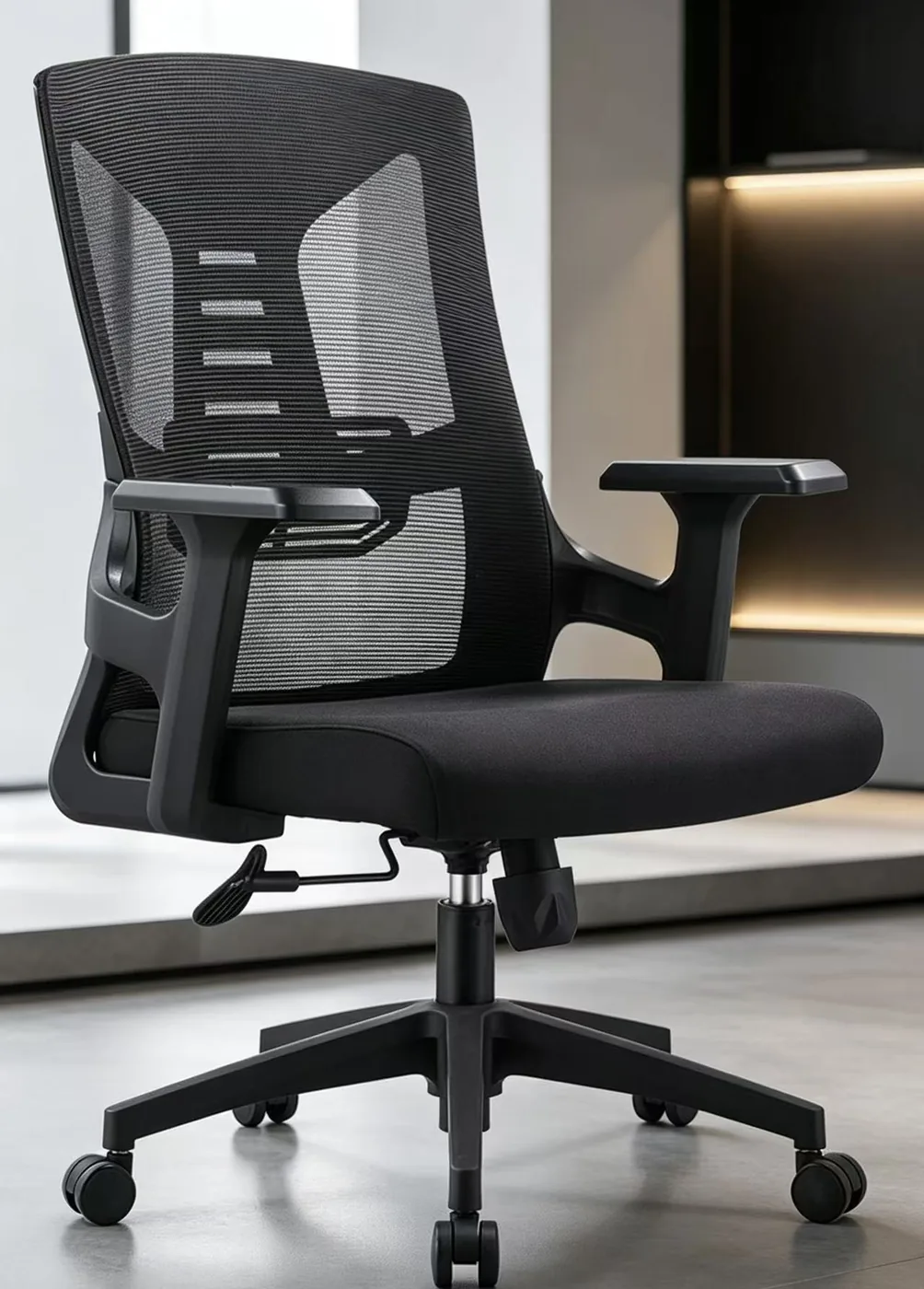 Black ergonomic chair