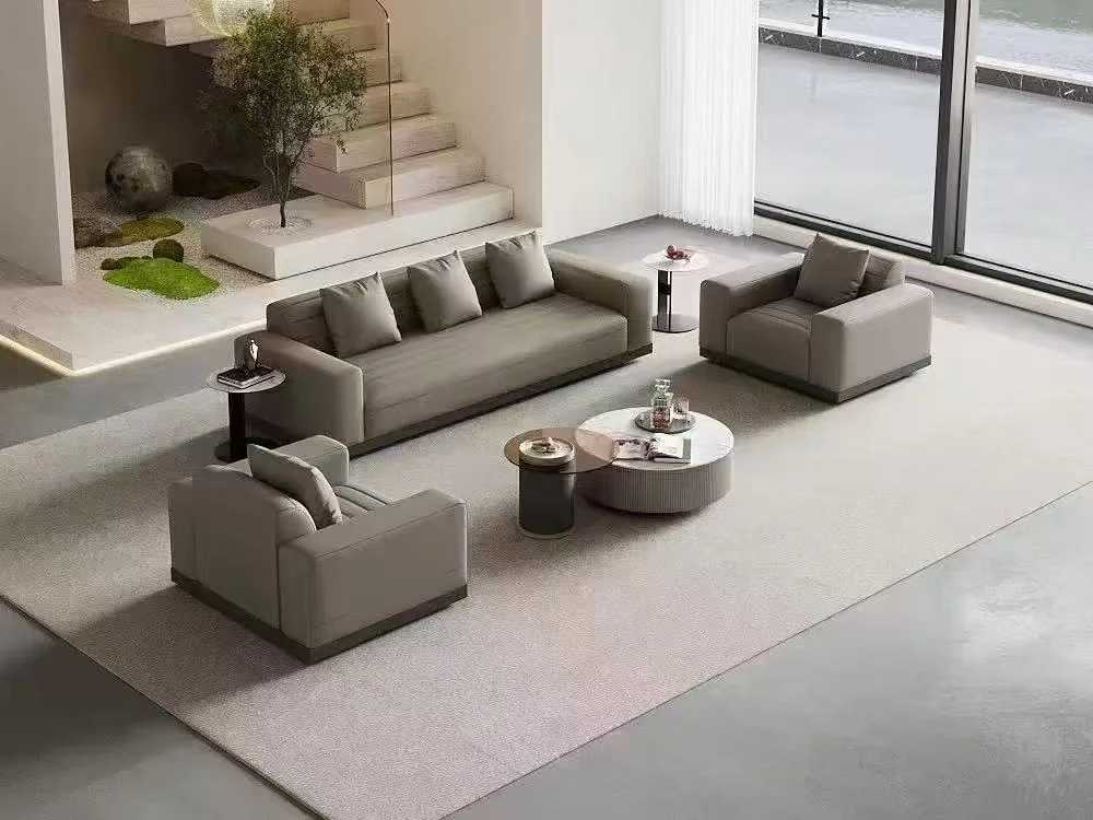 Modern grey lounge set